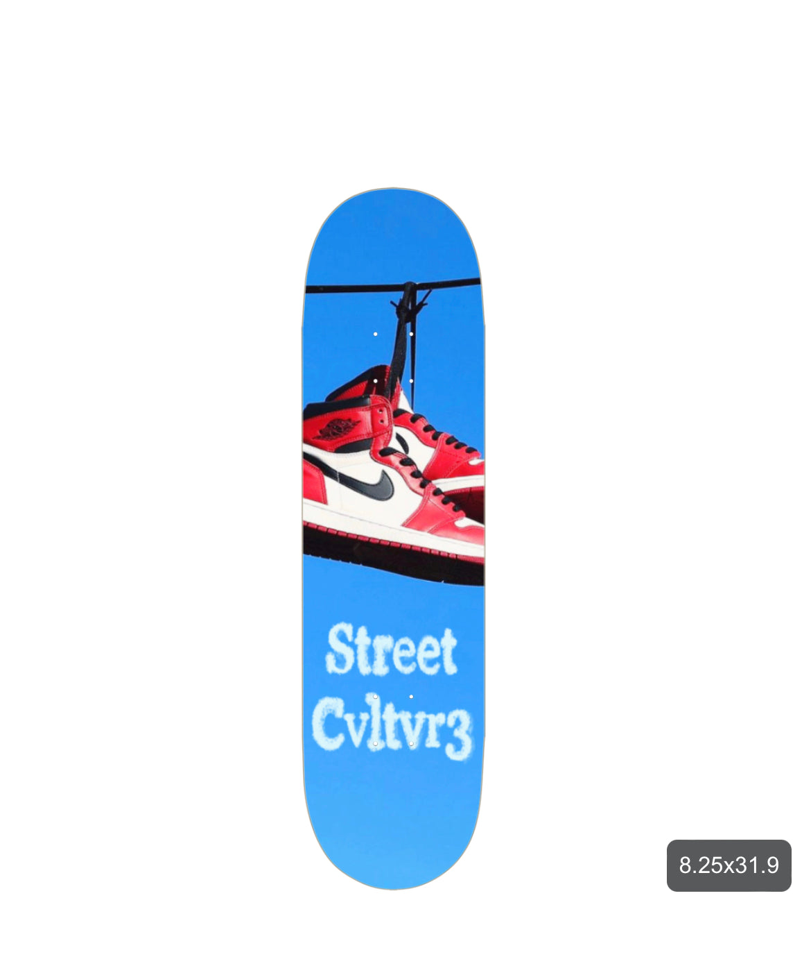 TABLA DE PATINETA SNEAKER HEAD 8.25