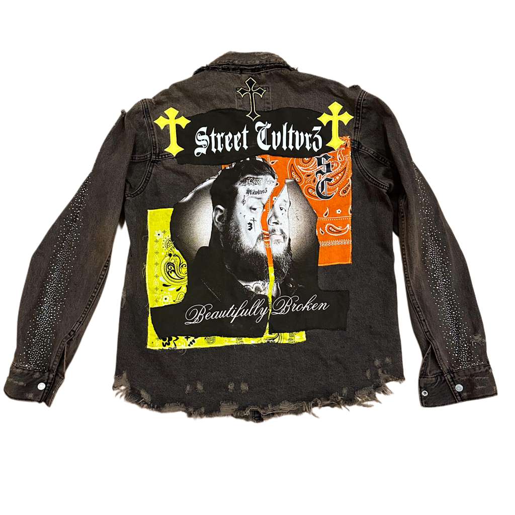 Street Cvltvr3 “Beautifully Broken” Denim Jacket