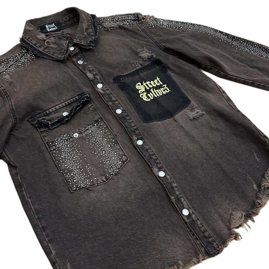 Street Cvltvr3 “Beautifully Broken” Denim Jacket