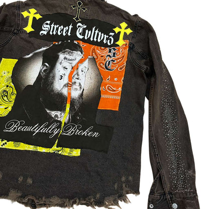 Street Cvltvr3 “Beautifully Broken” Denim Jacket